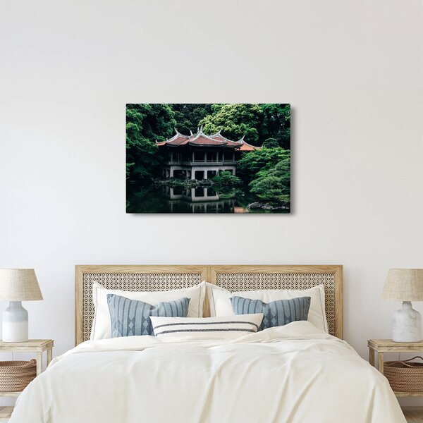 Obraz z japonskej národnej záhrady (90x60 cm)