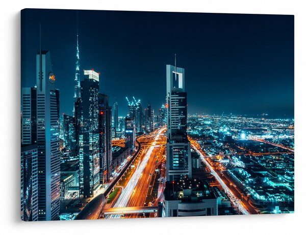 Obraz - Dubajská noc (70x50 cm)