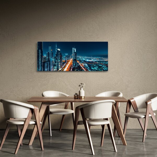 Obraz - Dubajská noc (120x50 cm)