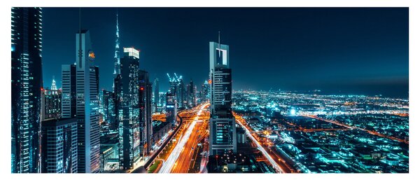 Obraz - Dubajská noc (120x50 cm)