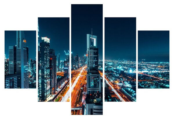 Obraz - Dubajská noc (150x105 cm)