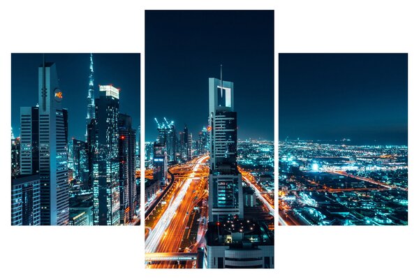 Obraz - Dubajská noc (90x60 cm)