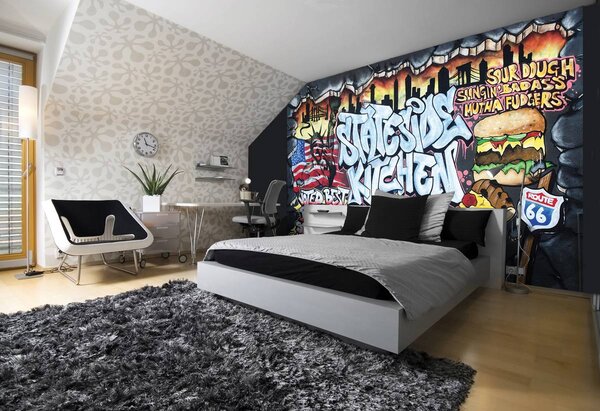 Fototapeta - Najlepší Burger - Graffiti (152,5x104 cm)