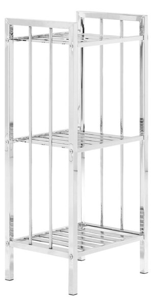Kúpeľňový regál v striebornej farbe 33x73 cm – Premier Housewares