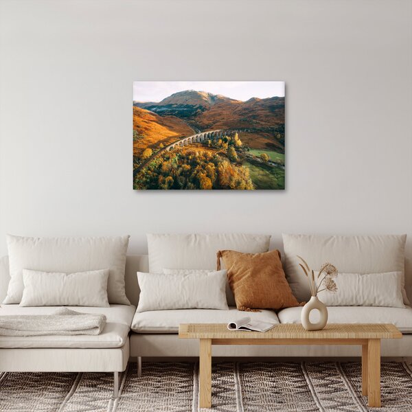 Obraz mosta v škótskom údolí (70x50 cm)