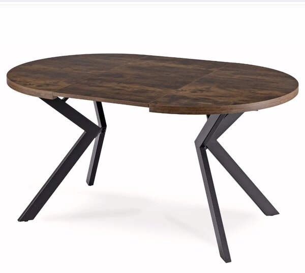 Rozkladací stôl LUKAS 100-250 cm rustikálny dub/čierny