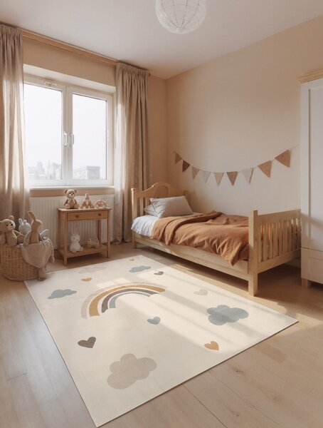 Hanse Home, Detský koberec Adventures 106418 Cream Multicolor, 120x170, viacfarebná, detská izba