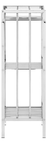 Kúpeľňový regál v striebornej farbe 33x73 cm – Premier Housewares