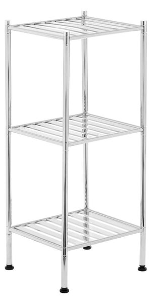 Kúpeľňový regál v striebornej farbe 34x80 cm – Premier Housewares
