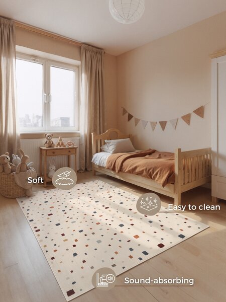Hanse Home, Detský koberec Adventures 106419 Cream Multicolor, 120x170, viacfarebná, detská izba