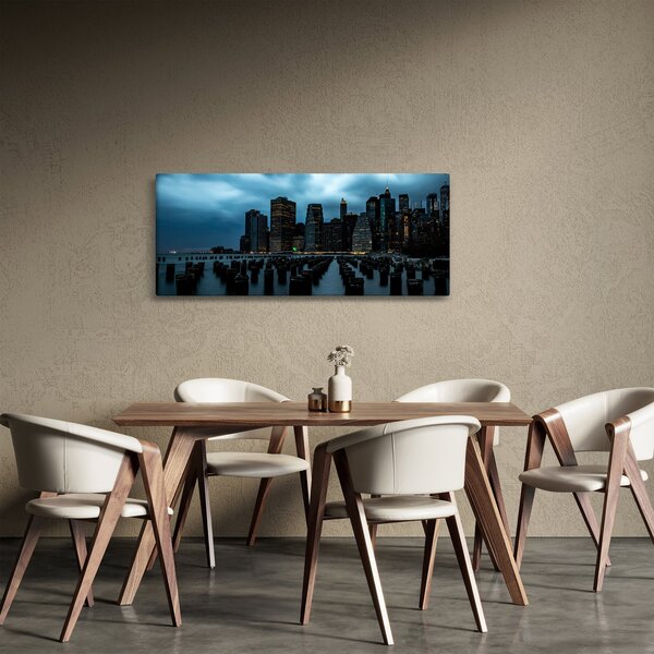 Obraz - Pohľad na mrakodrapy New Yorku (120x50 cm)