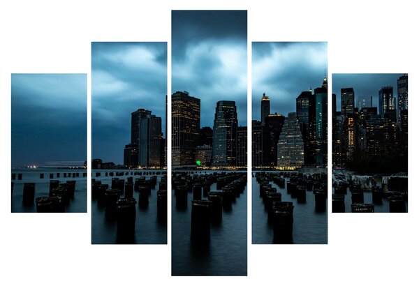 Obraz - Pohľad na mrakodrapy New Yorku (150x105 cm)