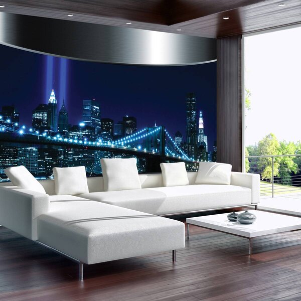 Fototapeta - Mesto v noci (152,5x104 cm)