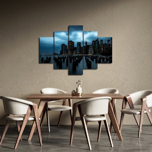 Obraz - Pohľad na mrakodrapy New Yorku (150x105 cm)