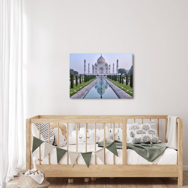 Obraz - Taj Mahal za východu slnka (70x50 cm)