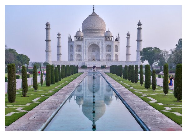 Obraz - Taj Mahal za východu slnka (70x50 cm)