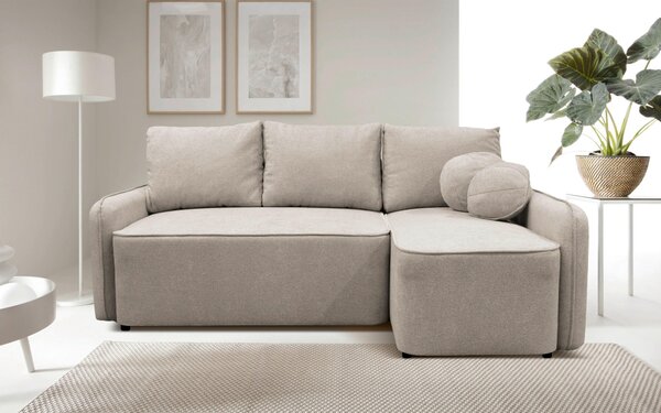 ROHOVÁ SEDAČKA, textil, taupe MID.YOU - Sedačky, Online Only