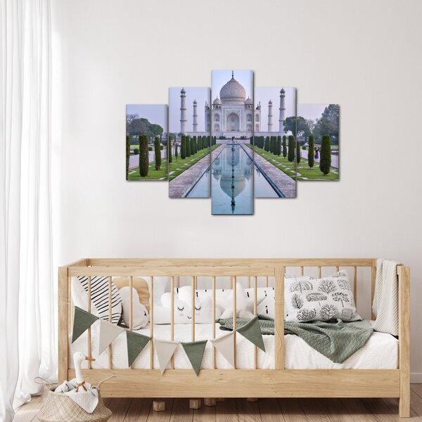 Obraz - Taj Mahal za východu slnka (150x105 cm)