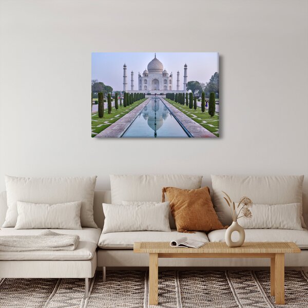 Obraz - Taj Mahal za východu slnka (90x60 cm)