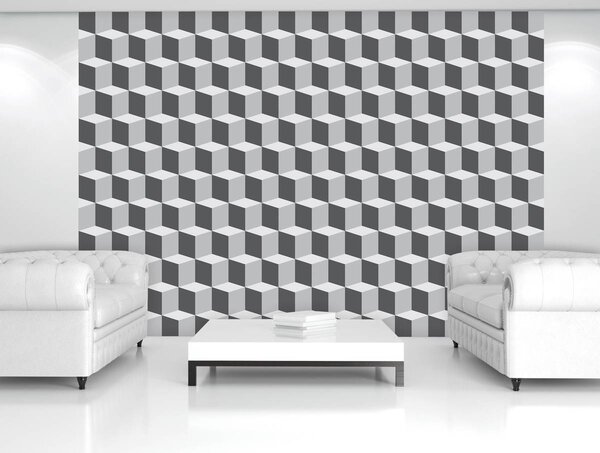 Fototapeta - Štvorce 3D (254x184 cm)
