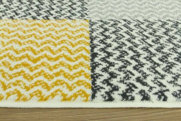 Koberec Luna 503568/89935 Patchwork žltý