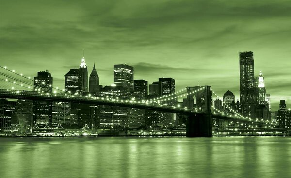 Fototapeta - New York Brooklyn Bridge City (152,5x104 cm)