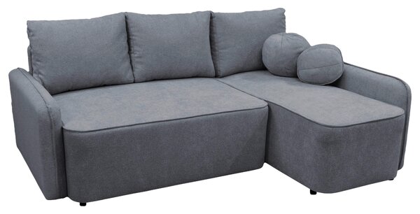 ROHOVÁ SEDAČKA, textil, sivá MID.YOU - Sedačky, Online Only