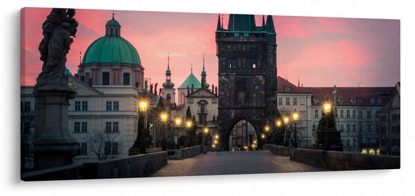 Obraz - Na Karlovom moste (120x50 cm)