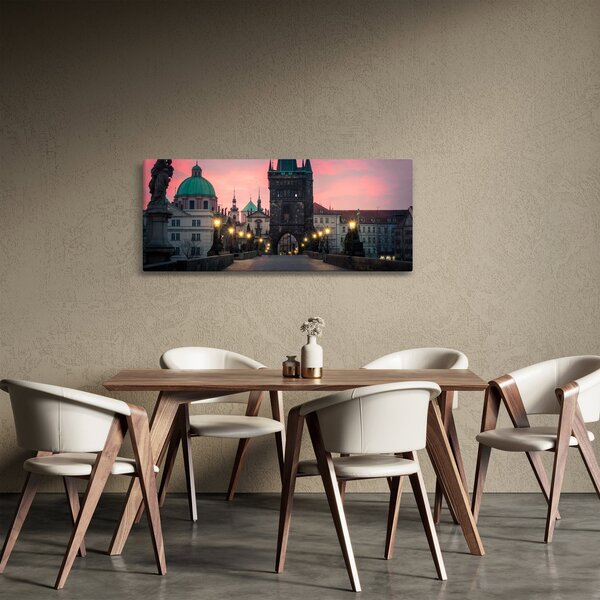 Obraz - Na Karlovom moste (120x50 cm)