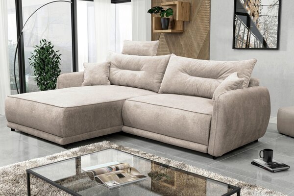 ROHOVÁ SEDAČKA, textil, béžová MID.YOU - Sedačky, Online Only