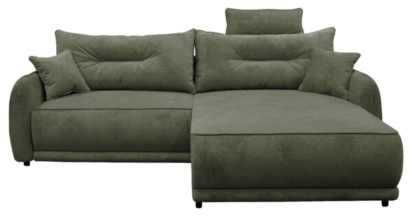 ROHOVÁ SEDAČKA, textil, zelená MID.YOU - Sedačky, Online Only