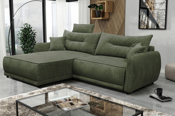 ROHOVÁ SEDAČKA, textil, zelená MID.YOU - Sedačky, Online Only