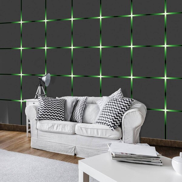Fototapeta - Zelená mriežka (152,5x104 cm)