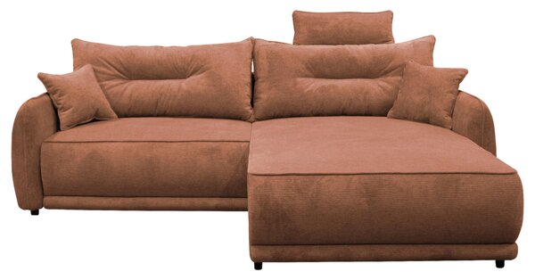ROHOVÁ SEDAČKA, textil, hrdzavá MID.YOU - Sedačky, Online Only
