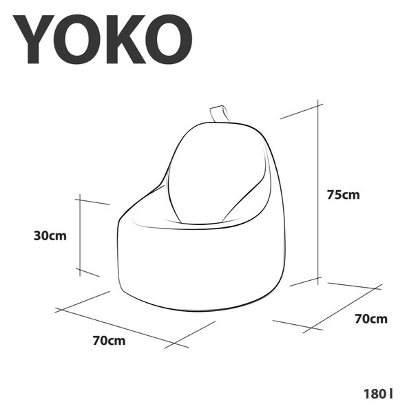 Herný set Yoko Mix Tyrkys + Fialová – ekokoža / polyester – 2 sedacie vaky