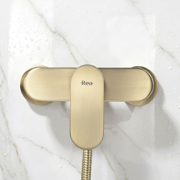 Sprchová batéria REA DROP Brush Gold