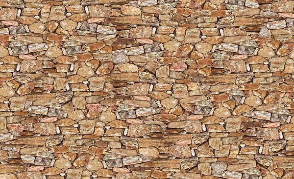 Fototapeta - Stone Wall Rock (254x184 cm)