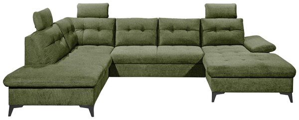 SEDACIA SÚPRAVA, textil, olivovozelená MID.YOU - Sedačky, Online Only
