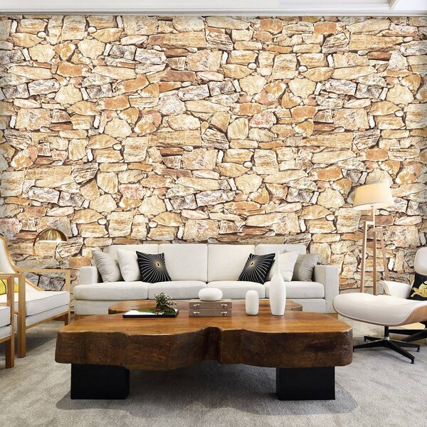 Fototapeta - Stone Wall Rock (152,5x104 cm)