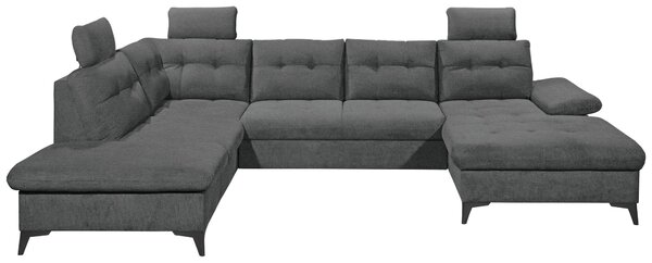 SEDACIA SÚPRAVA, textil, grafitová MID.YOU - Sedačky, Online Only