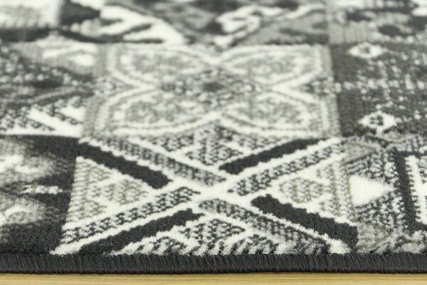 Behúň Luna 503754/89922 - patchwork sivý