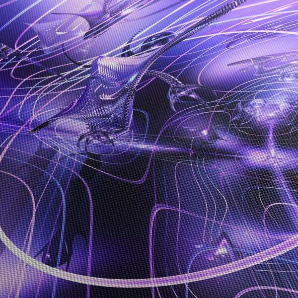 Obraz technické abstrakcie (120x50 cm)