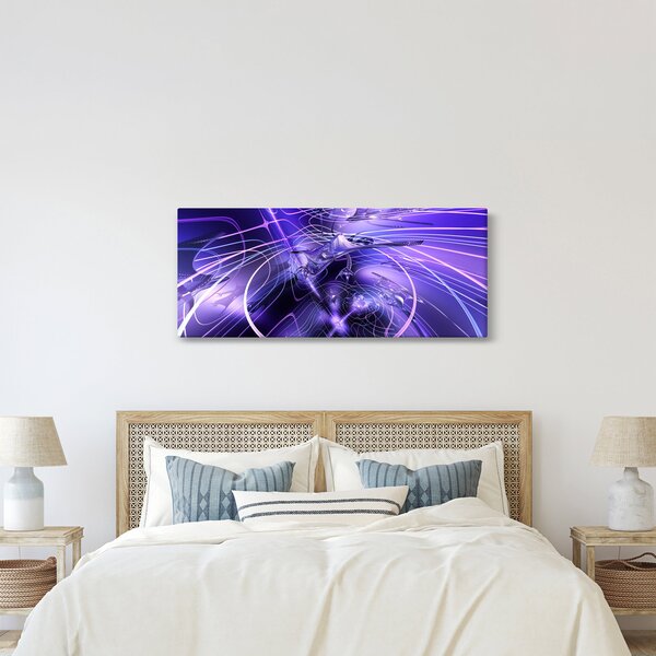 Obraz technické abstrakcie (120x50 cm)