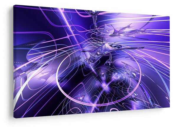 Obraz technické abstrakcie (90x60 cm)