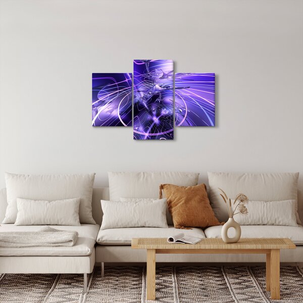 Obraz technické abstrakcie (90x60 cm)
