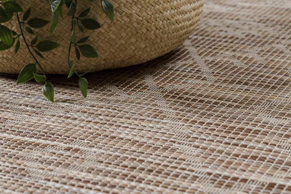 Koberec šnúrkový SIZAL PATIO ploské tkanie 3077 Boho - prírodný / béžový