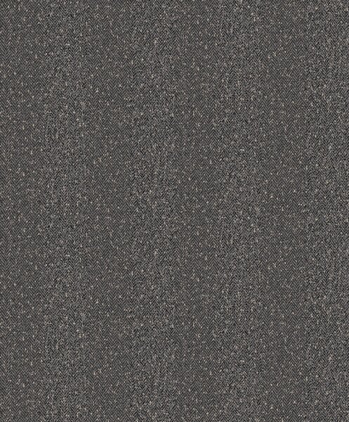 Čierna vliesová tapeta, imitácia tvídovej pruhovanej látky, ILA605, Aquila, Khroma by Masureel