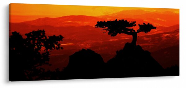 Obraz - Západ slnka (120x50 cm)