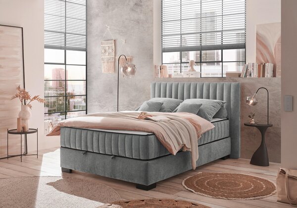 AMERICKÁ POSTEĽ, 140/200 cm, antracitová MID.YOU - Online Only spálne, Online Only