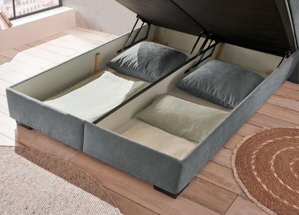 AMERICKÁ POSTEĽ, 160/200 cm, antracitová MID.YOU - Online Only spálne, Online Only